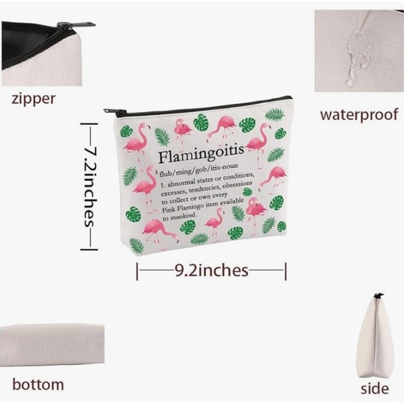 Flamingo Makeup/ Travel Bag - Picture 8 of 9